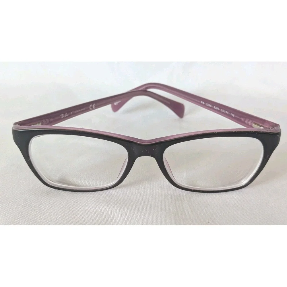 Ray Ban RB5298 5386‎ Brown Purple Square Eyeglasses Frame 53-17 135 VG